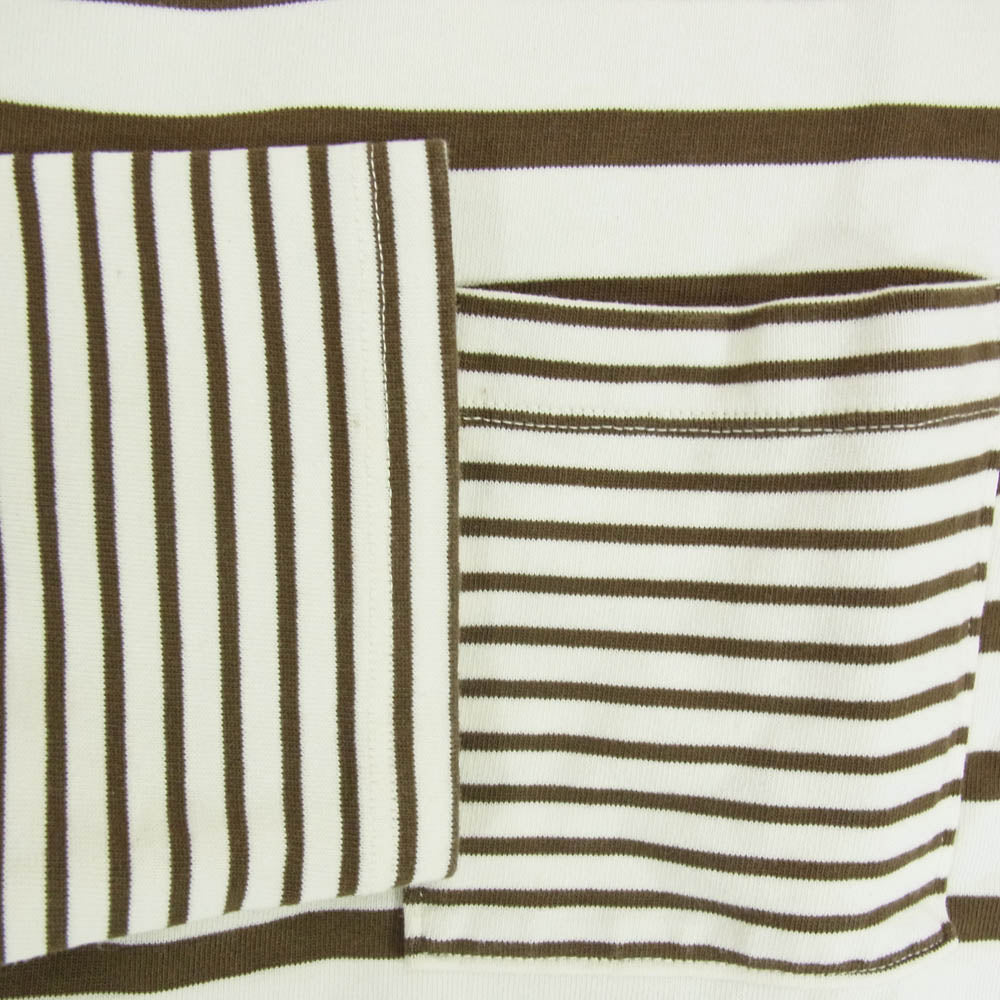 nonnative ノンネイティブ NN-C2506 SAILOR BOAT LS COTTON BORDER JERSEY ボーダー カットソー カーキ系 1【中古】