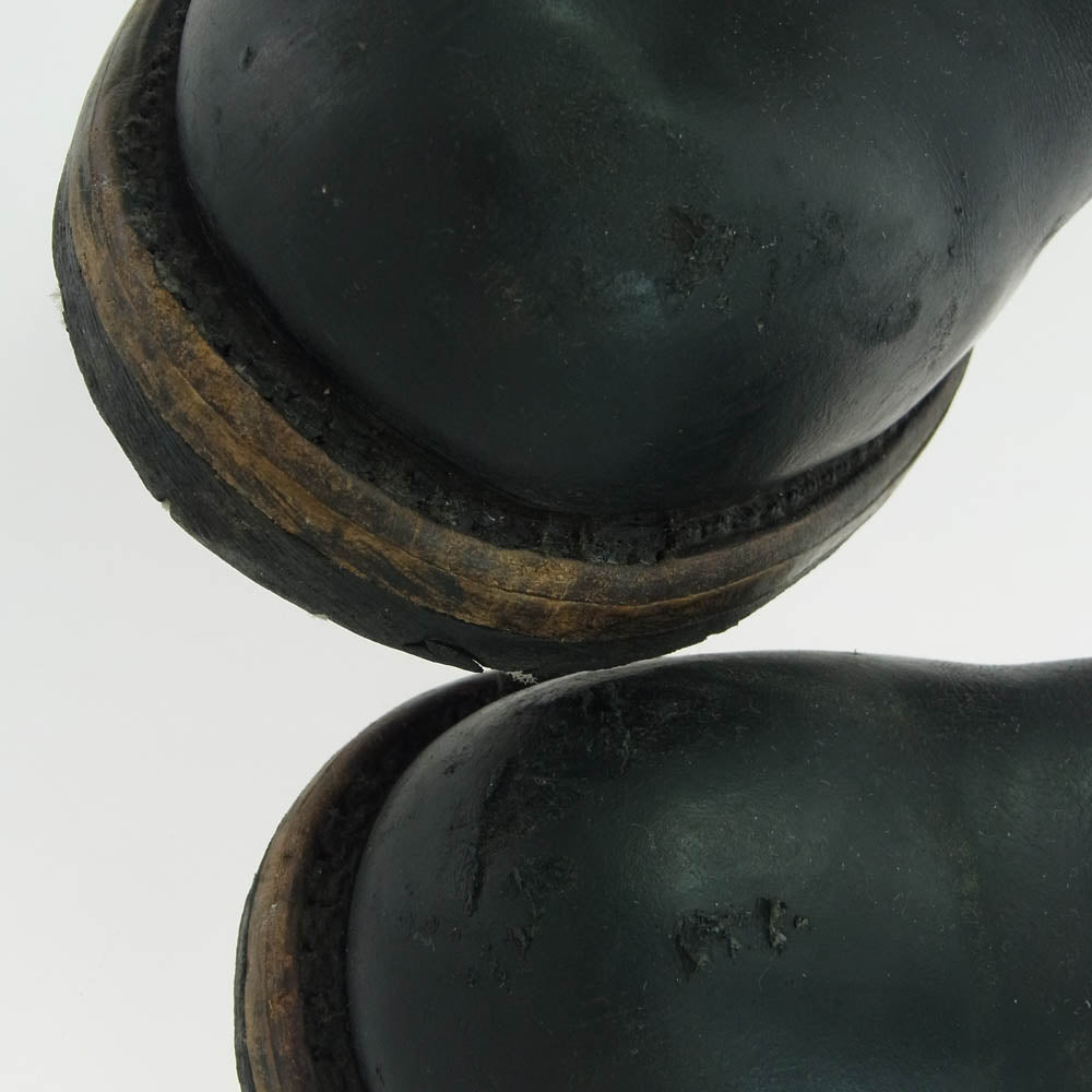 RED WING レッドウィング 2218 USA製 スチールトゥ ロガーブーツ ブラック系 US9【中古】