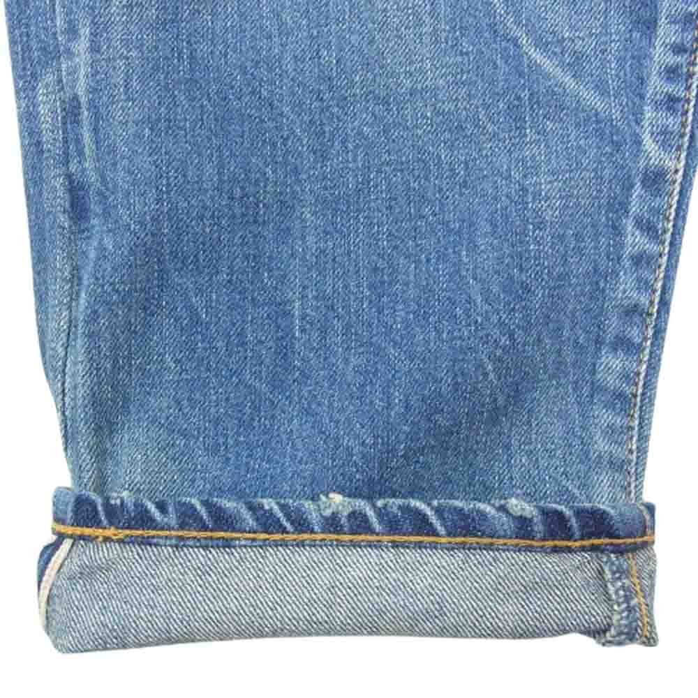 SEQUEL シークエル 23SS SQ-23SS-PT-05 × FRAGMENT DESIGN フラグメントデザイン DAMEGE DENIM PANTS ダメージ デニム パンツ インディゴブルー系 L【中古】