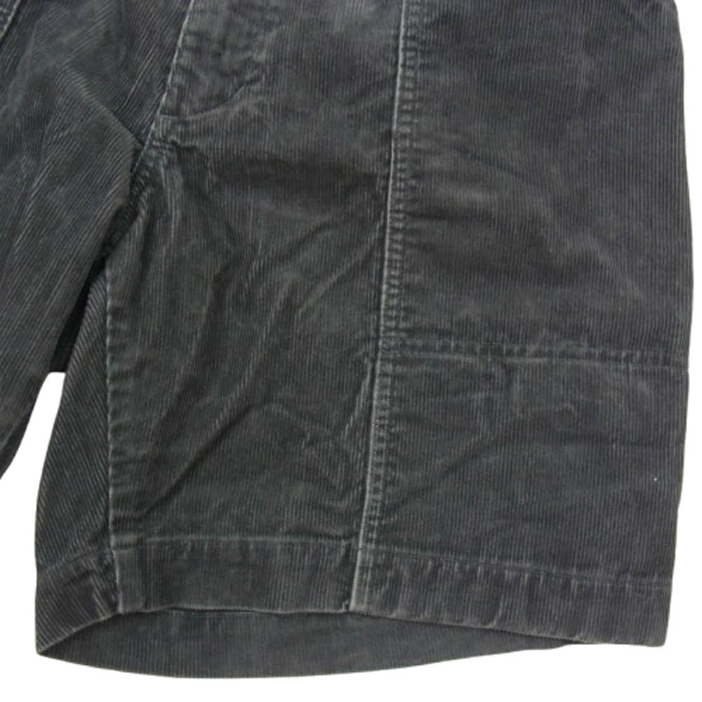 DESCENDANT ディセンダント 19SS 191TQDS-PTM02 TETTY CORDUROY SHORTS ウォッシュ加工 コーデュロイ ショーツ ハーフパンツ ブラック系 2【中古】