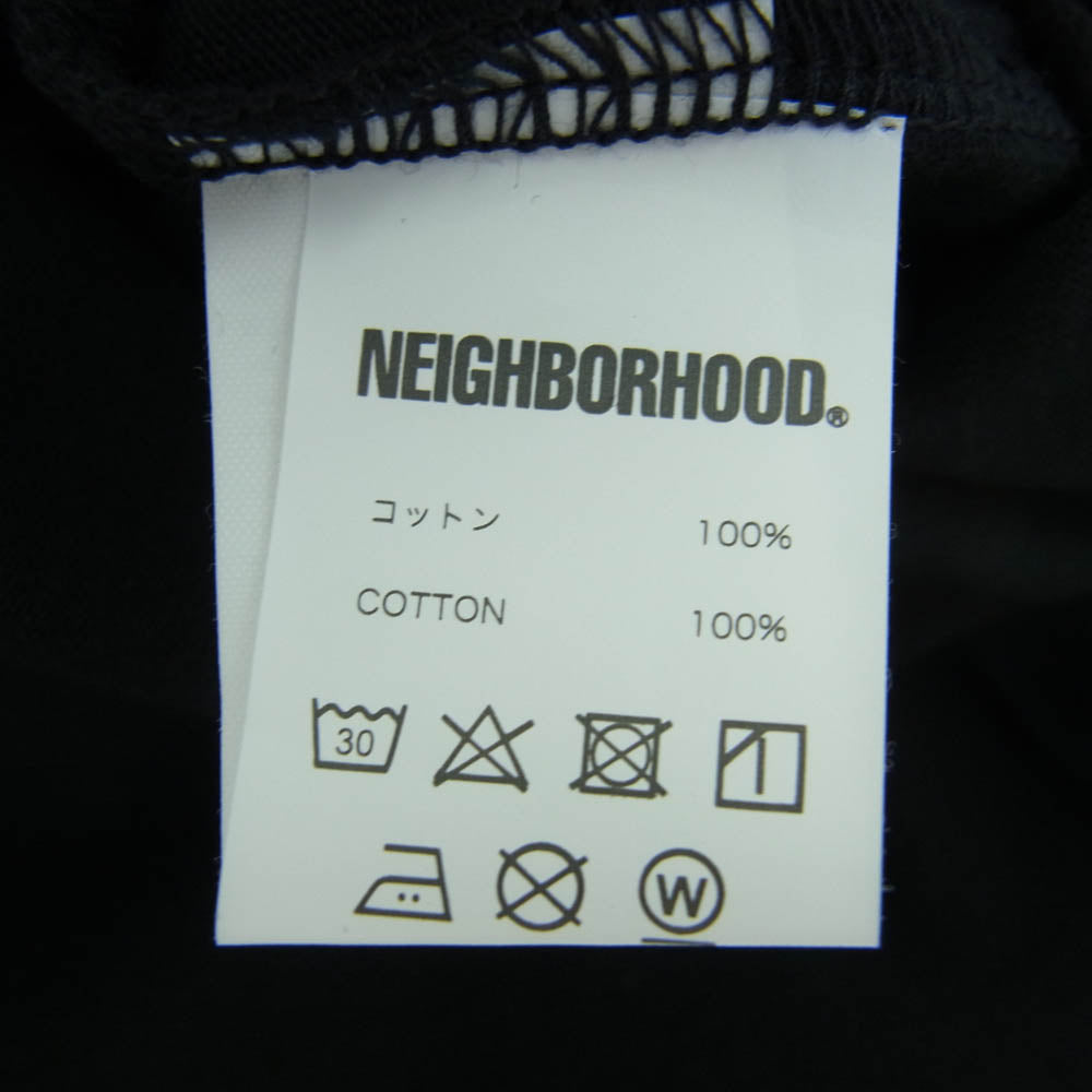 NEIGHBORHOOD ネイバーフッド 23SS 231PCJIN-ST02S NH X JUN INAGAWA.TEE SS-2 ジュンイナガワ プリント 半袖 Tシャツ ブラック系 XL【新古品】【未使用】【中古】