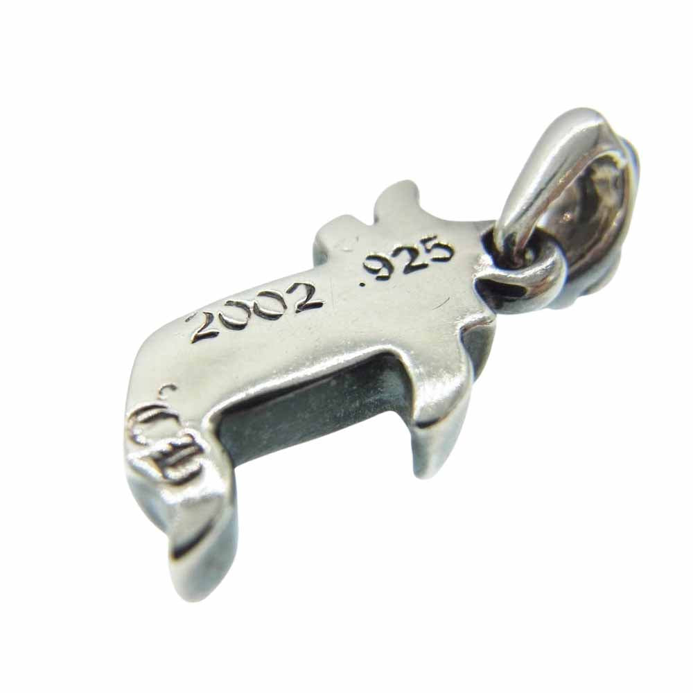 CHROME HEARTS クロムハーツ(原本無) ALPHABET CHARM アルファベット チャーム F エフ イニシャル ペンダント トップ シルバー系【中古】