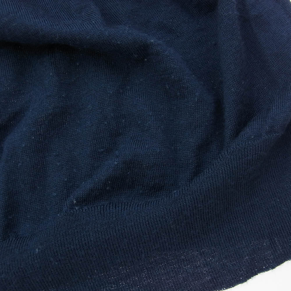 JOHN SMEDLEY ジョンスメドレー TOMORROWLAND 別注 ウール スキッパー ネック ニット ダークネイビー系 M【中古】