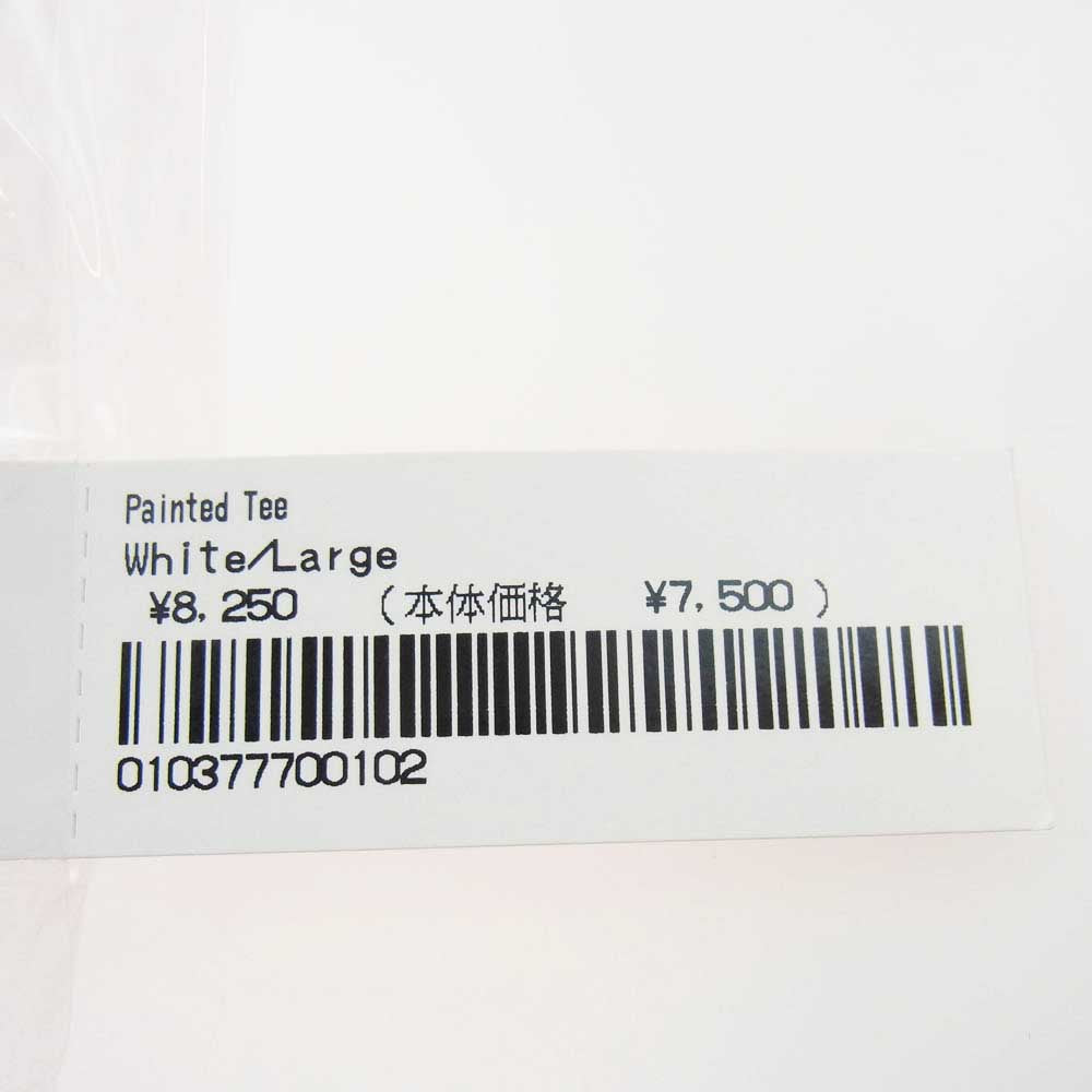 Supreme シュプリーム 25SS painted tee ペイント Tシャツ ホワイト系 L【新古品】【未使用】【中古】