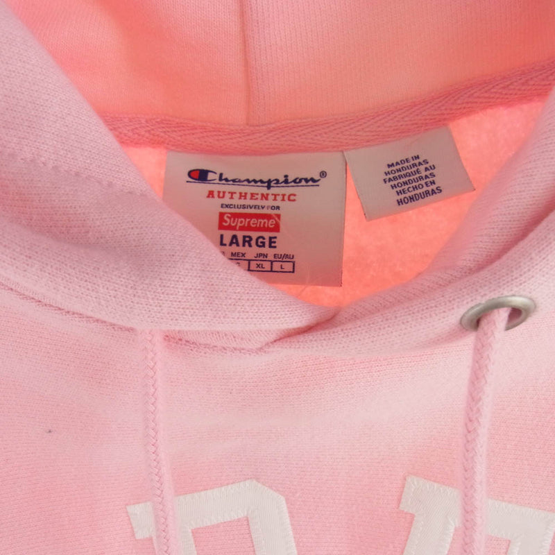 Supreme シュプリーム 25SS Champion Hooded Sweatshirt Pink