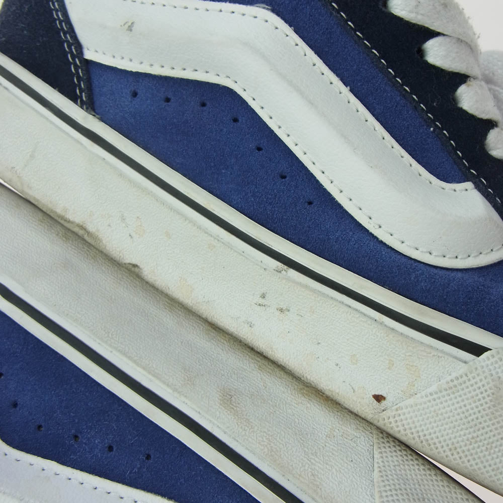 VANS バンズ 721356 KNU SKOOL ニュースクール スウェード ローカット スニーカー ネイビー系 27cm【中古】