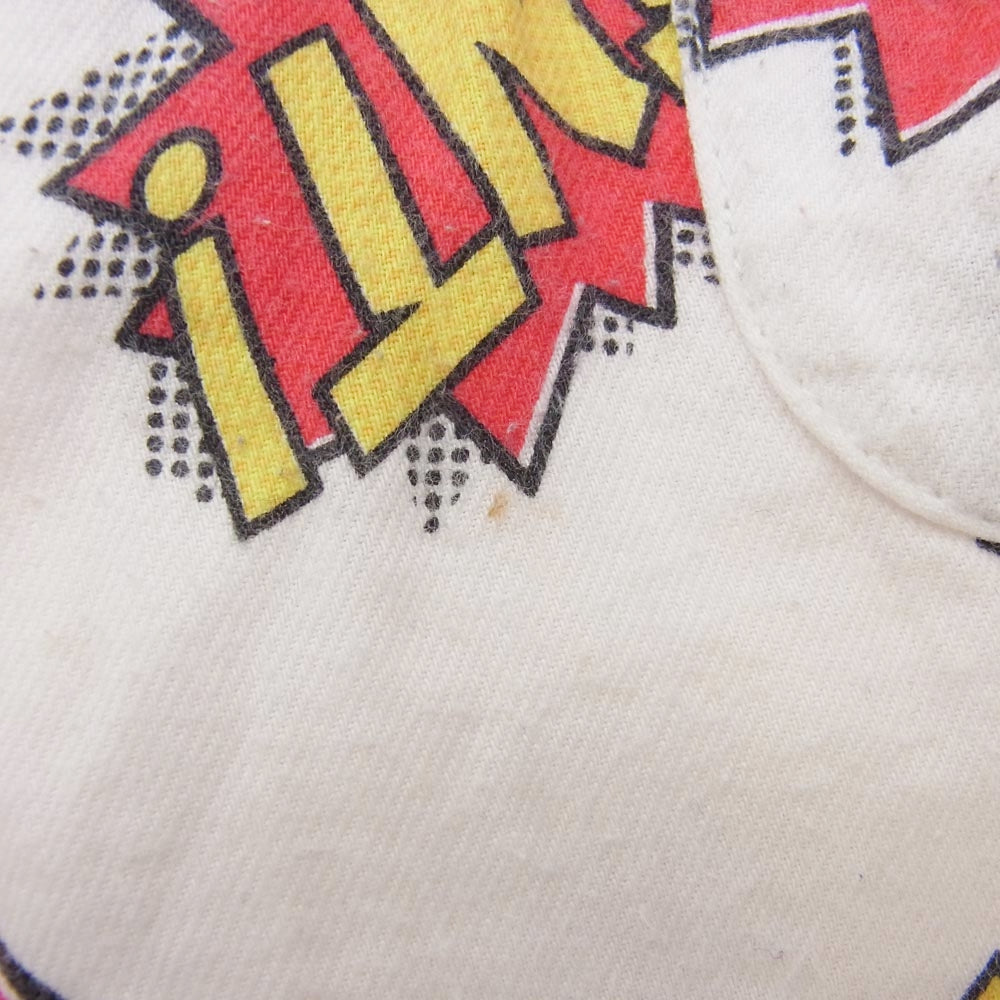 SAINT MICHAEL セントマイケル 22AW SM-A22-0000-028 PAJAMA PANTS POW パジャマ パンツ ホワイト系 レッド系 イエロー系 L【中古】