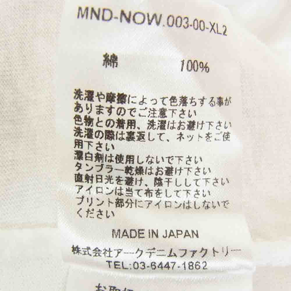MINEDENIM マインデニム MND-NOW003 New Order TOUCHED BY THE HAND OF GOD Crewneck T-SH ニューオーダー プリント Tシャツ 半袖カットソー ホワイト系 XL【中古】