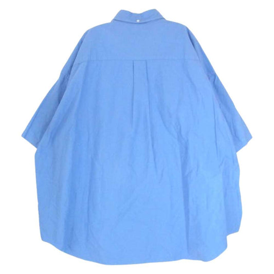 GRAPHPAPER グラフペーパー 23SS GM231-50235B Oxford OVERSIZED BD PULLOVER SHIRT オックスフォード オーバーサイズド ボタンダウン プルオーバー 半袖シャツ ブルー系 F【中古】