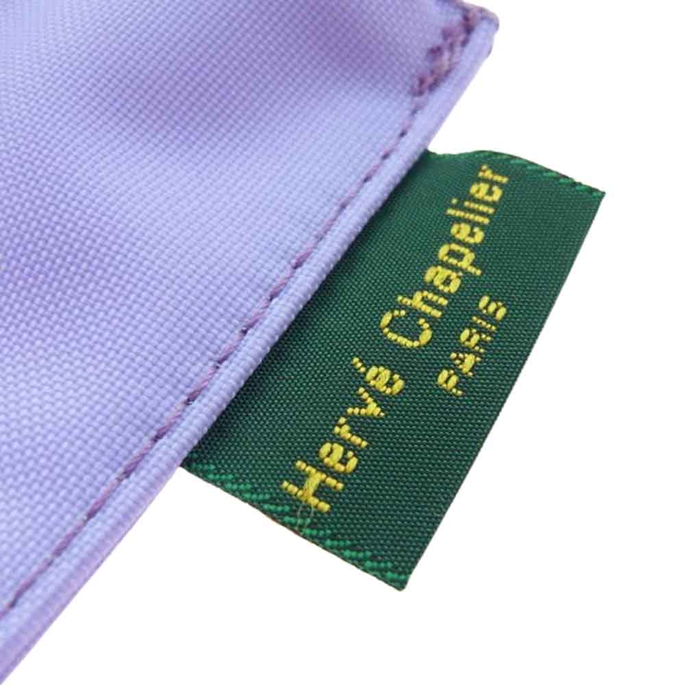 Herve Chapelier エルベ・シャプリエ ナイロン フラット ポーチ ラベンダー パープル系【新古品】【未使用】【中古】