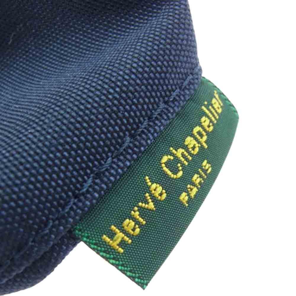 Herve Chapelier エルベ・シャプリエ 9785C ナイロン 舟型 ミニポーチ ネイビー ネイビー系【新古品】【未使用】【中古】