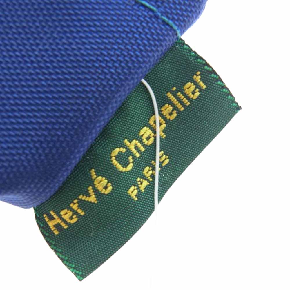 Herve Chapelier エルベ・シャプリエ 929N ナイロン舟型 ポーチ S ミニポーチ ブルー ブルー系【新古品】【未使用】【中古】