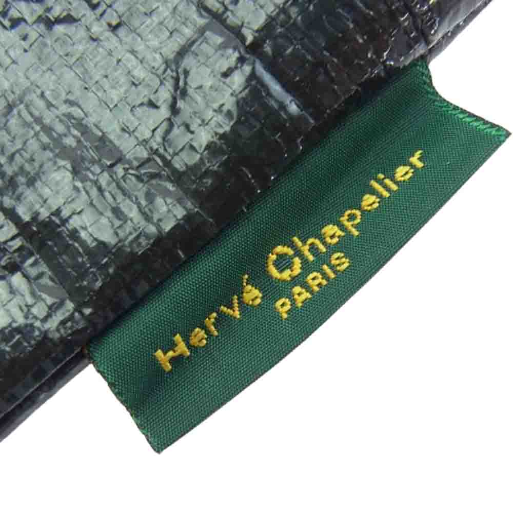 Herve Chapelier エルベ・シャプリエ 2012PP マルシェ トート バッグ M ブラック ブラック系【新古品】【未使用】【中古】
