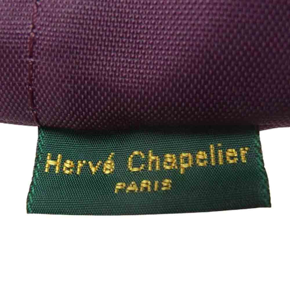 Herve Chapelier エルベ・シャプリエ 1927N ナイロン 舟型 ショルダー バッグ XS ボルドー系【極上美品】【中古】