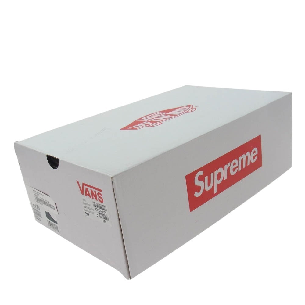 Supreme シュプリーム 25SS × VANS バンズ Nate Lowman Skate Grosso Mid Bullet Hole ネイトローマン バレットホール スケートグロッソ ミッド ロゴ スニーカー ブラック系 27.5cm【新古品】【未使用】【中古】