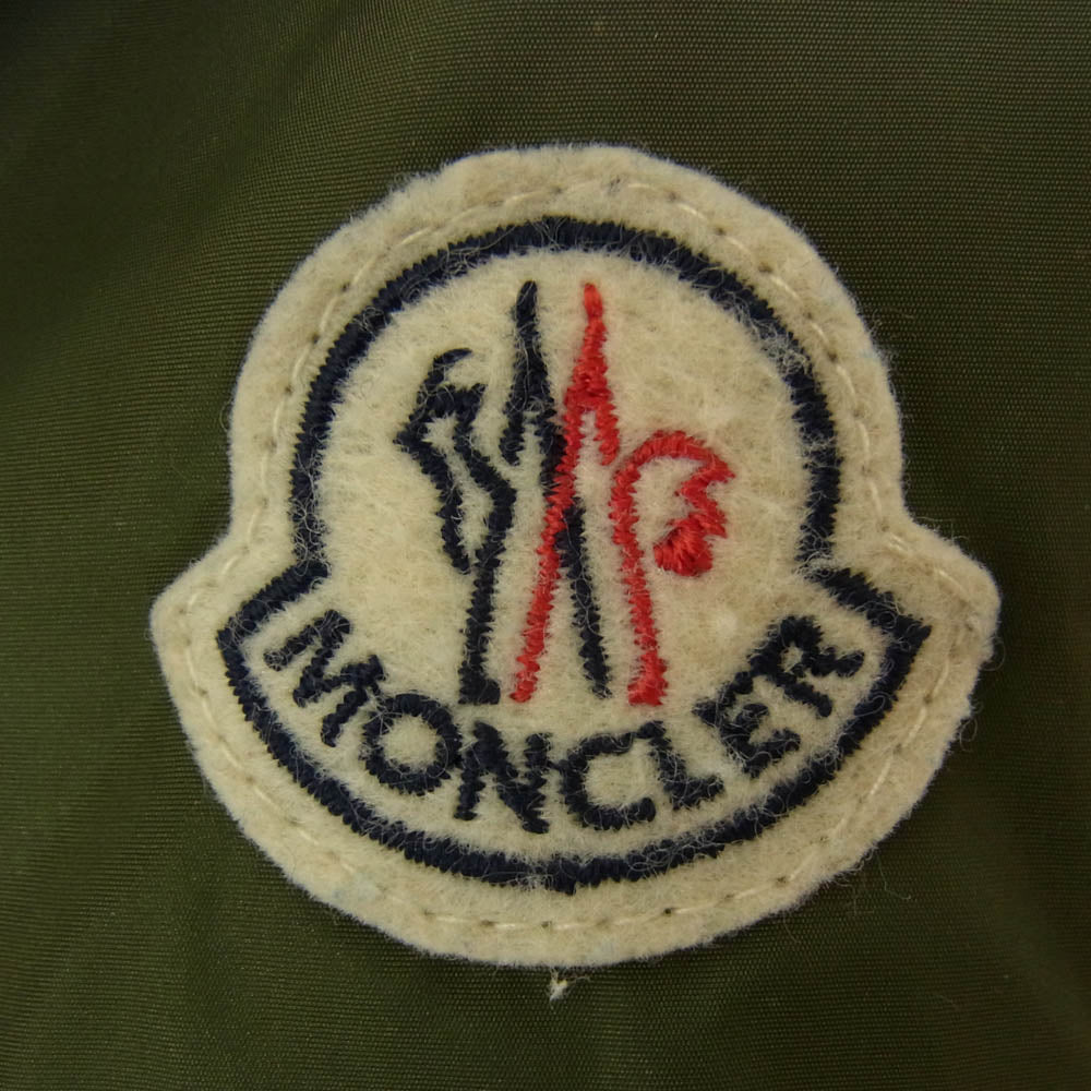 MONCLER モンクレール YASMINE GIUBBOTTO ヤスミン フード付き ナイロン ジャケット モッズコート カーキ系 00【中古】