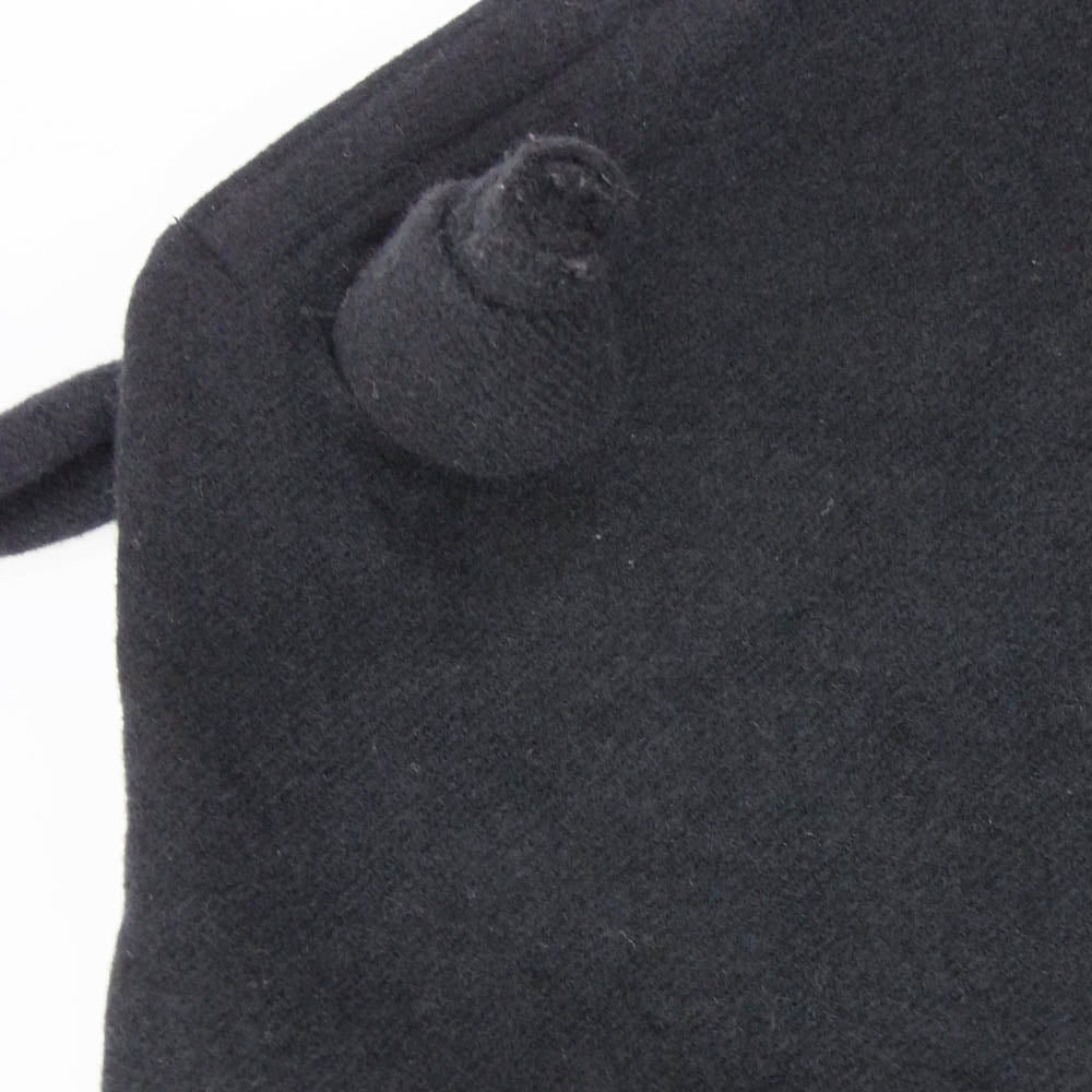 トゥジュー ウール100% オーバーオール スカート ミニ ワンピース ネイビー系 F【中古】