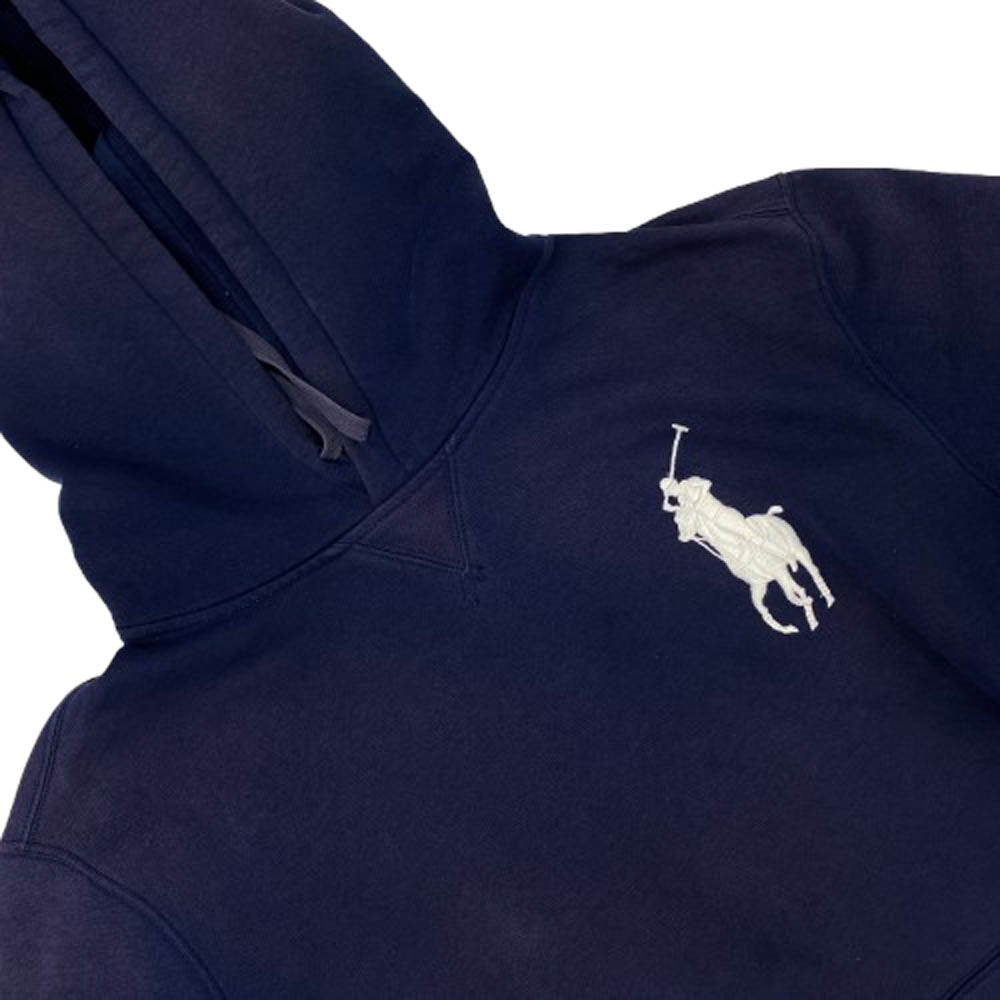 POLO RALPH LAUREN ポロ・ラルフローレン BIG PONY ビッグポニー プルオーバー スウェット パーカー ネイビー系 LG【中古】