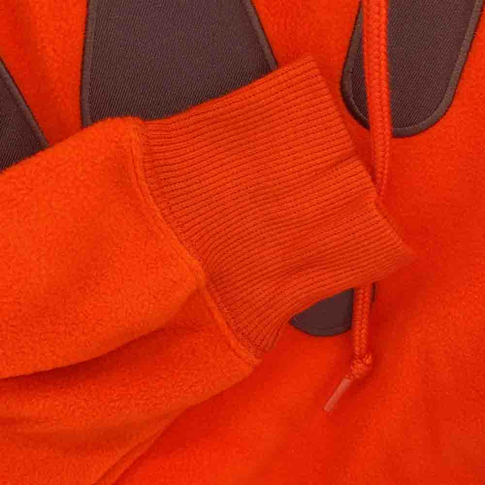 WTAPS ダブルタップス 22AW 222ATDT-CSM29 EXHAUST HOODY POLY. STENCIL ロゴ フリース フーディ パーカー ORANGE 02【新古品】【未使用】【中古】