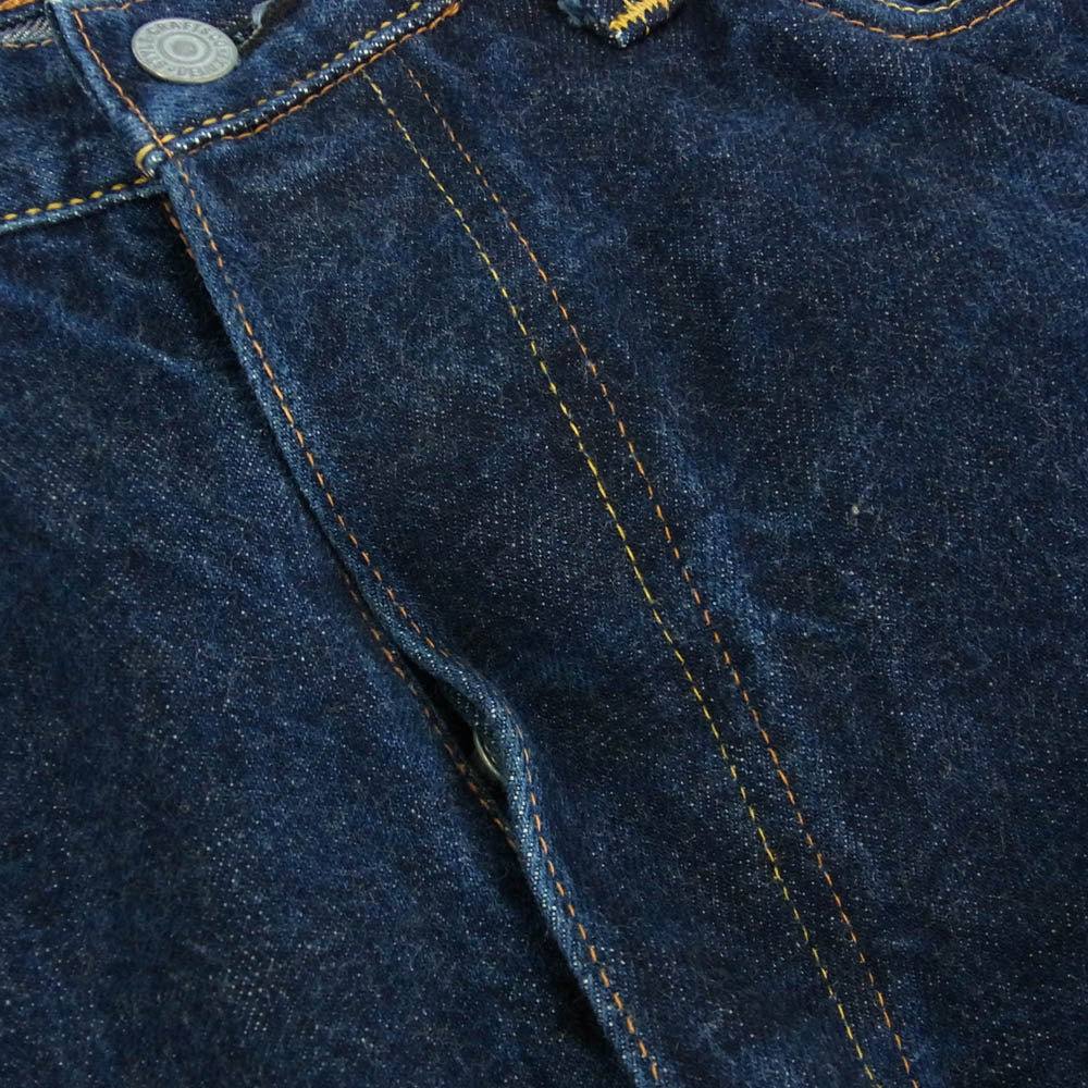 EVISU エヴィス Lot2001 SPECIAL カモメ 刺繍 デニム パンツ インディゴブルー系 34X35【中古】
