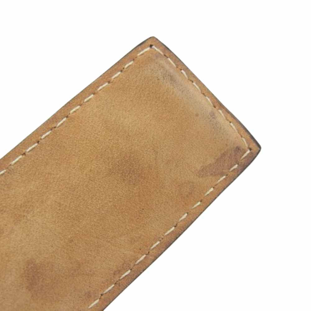 LOEWE ロエベ 119.19.336 JEWE SMALL SLAP BRACELET スラップ レザー ブレスレット ブラウン系 ブラウン系【中古】