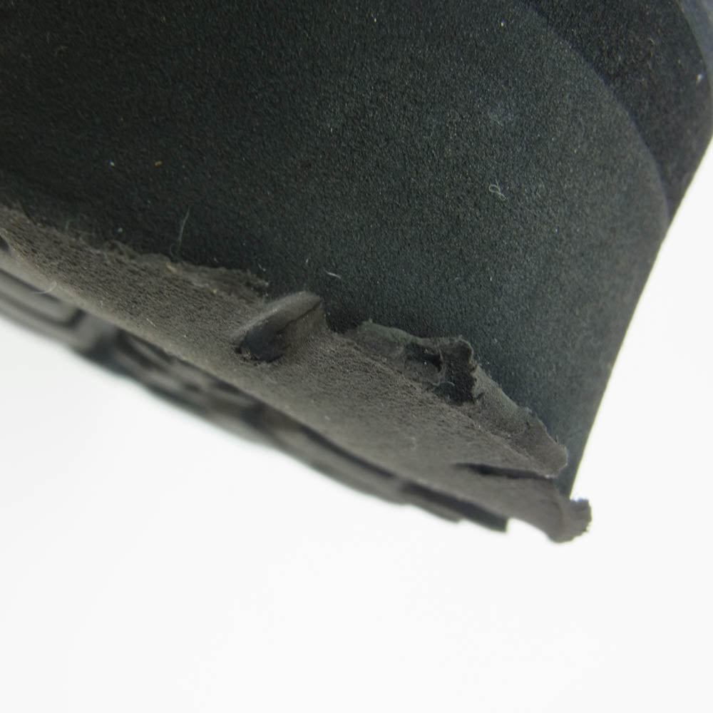 カミナンド サイドジップ レザーショートブーツ ブラック系 8【中古】