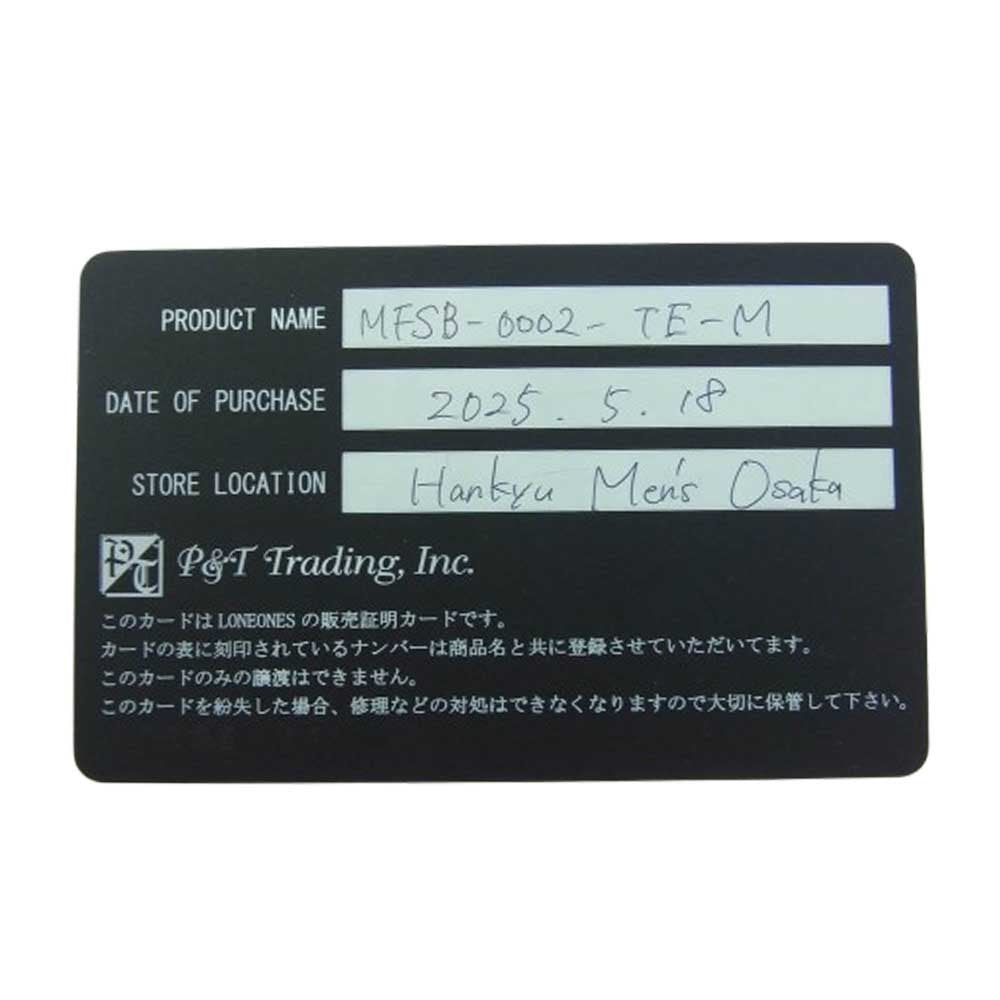 LONE ONES ロンワンズ MFSB-0002-TE-M 販売証明カード付属 イーグルビード タイガーアイ 10mm ストーンビーズ ブレスレット ブラウン系【美品】【中古】