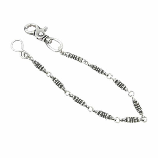 CHROME HEARTS クロムハーツ(原本無) BARREL SHORT-S バレル 9リンク 1クリップ ウォレットチェーン シルバー系【中古】