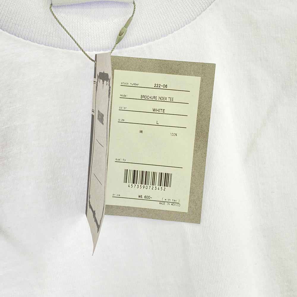 ブローシュア PRO CLUB クルーネック 半袖 Tシャツ ホワイト系 L【新古品】【未使用】【中古】