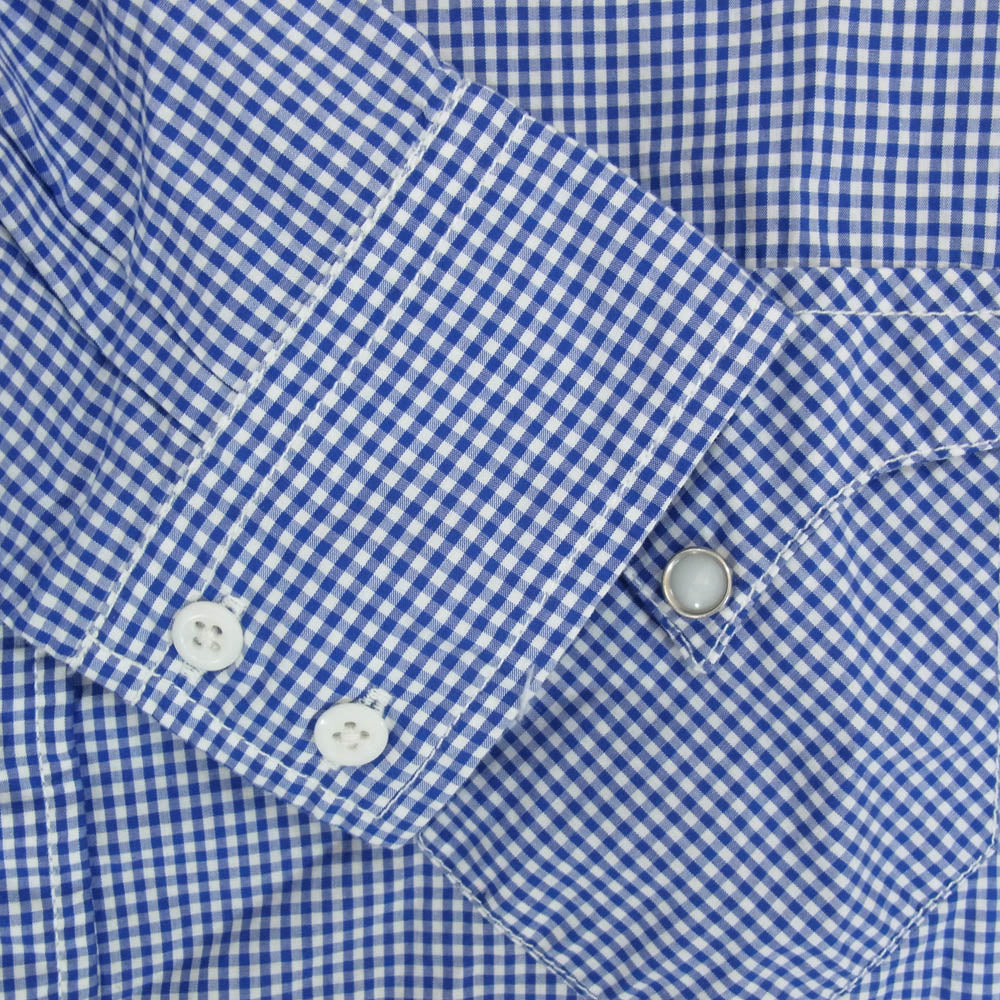 ネセサリーオアアンネセサリー ギンガムチェック ウエスタン 長袖 シャツ ブルー系 2【中古】