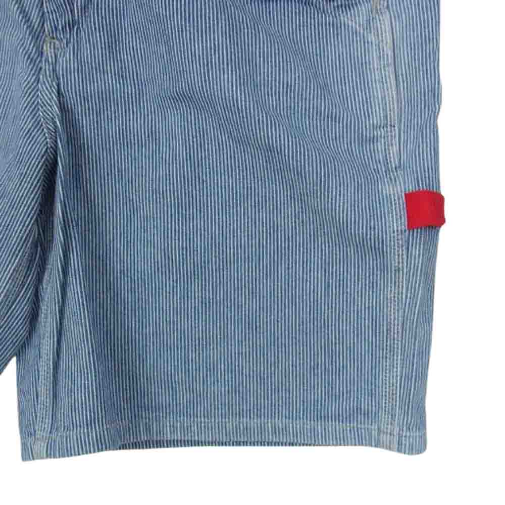 POLO JEANS ポロジーンズ 5033YNH2917 ヒッコリー ペインター パンツ ストライプ ハーフパンツ インディゴブルー系 32【中古】