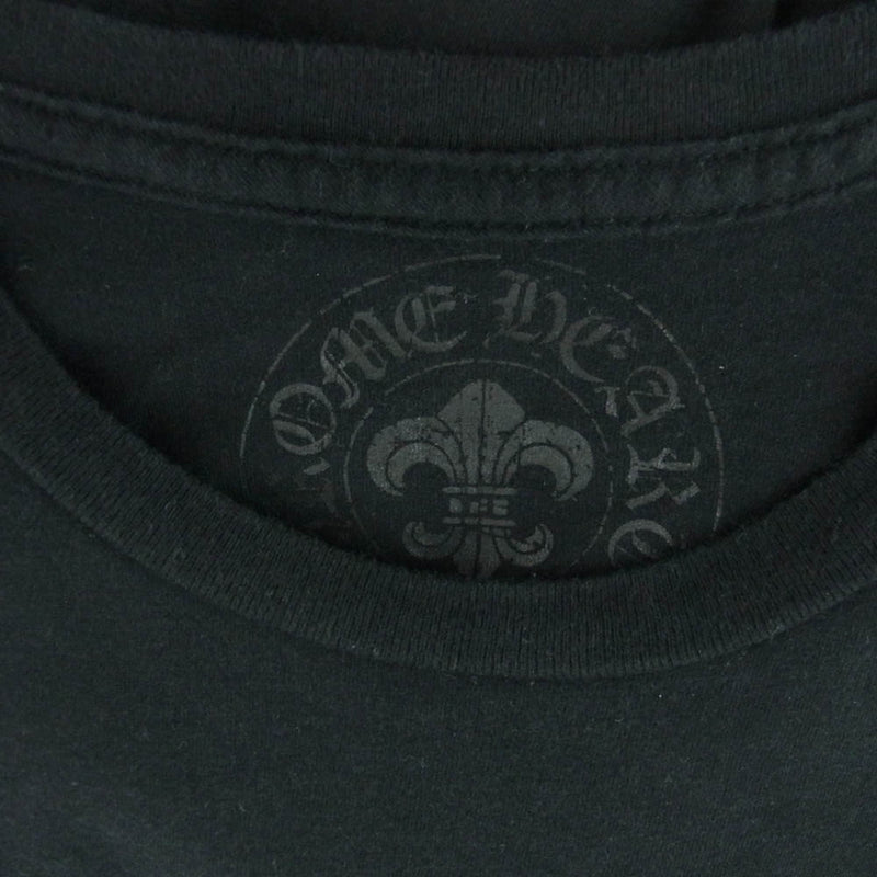 CHROME HEARTS CHレザーパッチ スクロールラベル 半袖Tシャツ