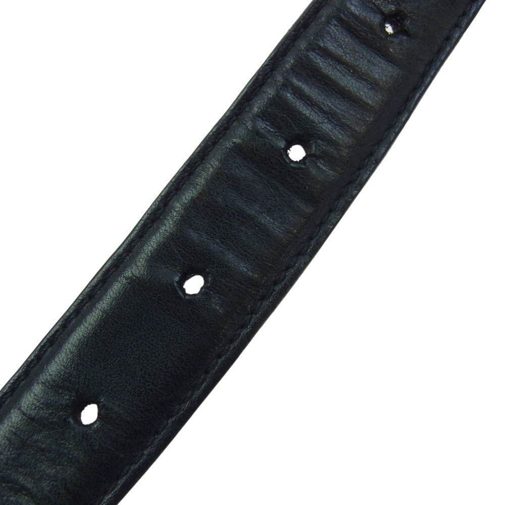 CHROME HEARTS クロムハーツ(原本無) OTJ 1.0inch 1インチ レザー ベルト 32inch ブラック系 32【中古】