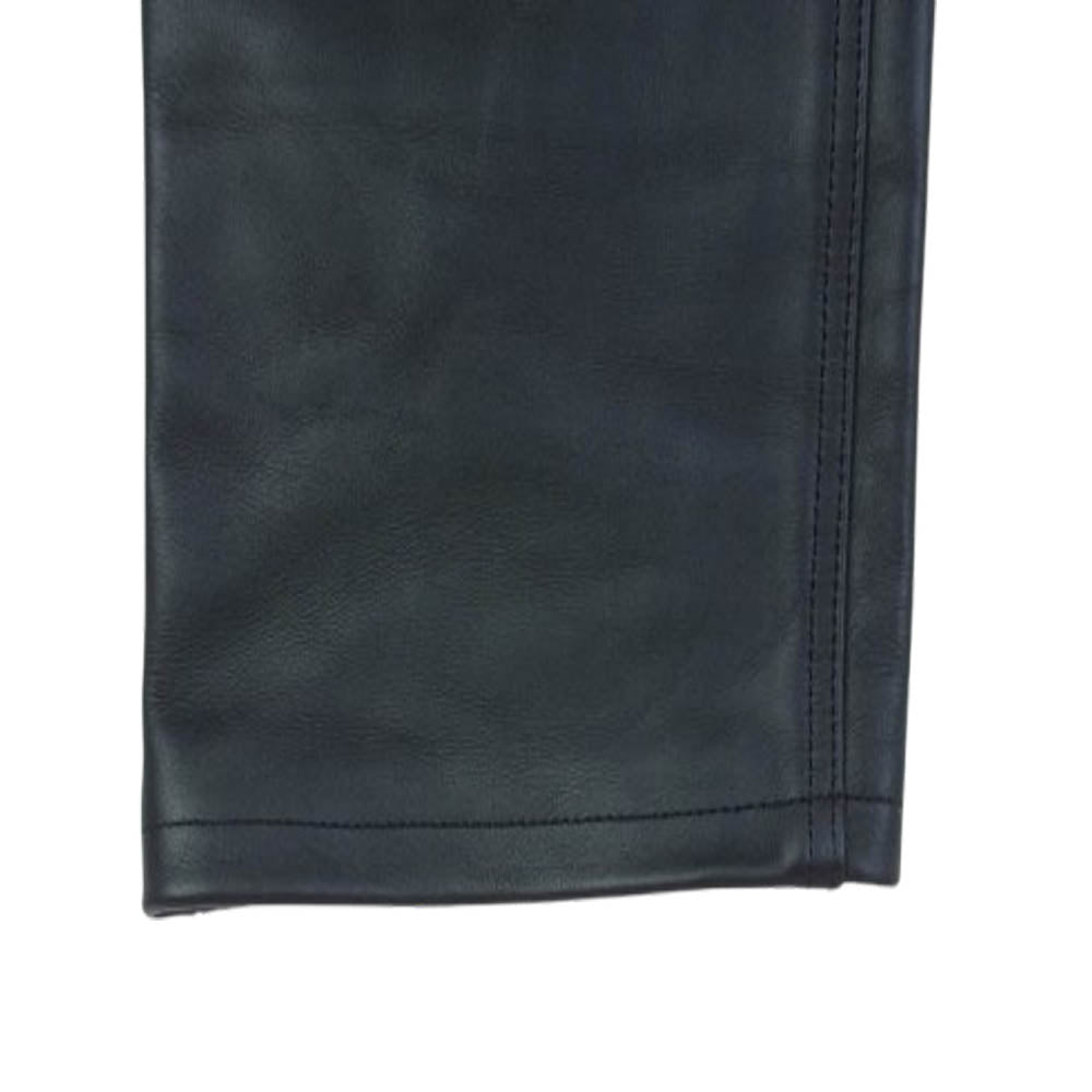 HARLEY DAVIDSON ハーレーダビッドソン カウレザー パンツ ブラック系 32【中古】