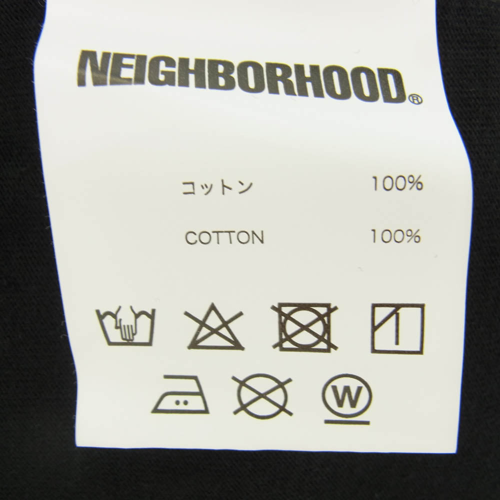 NEIGHBORHOOD ネイバーフッド × BE@RBRICK ベアブリック プリント Tシャツ 半袖カットソー ブラック系 L【中古】