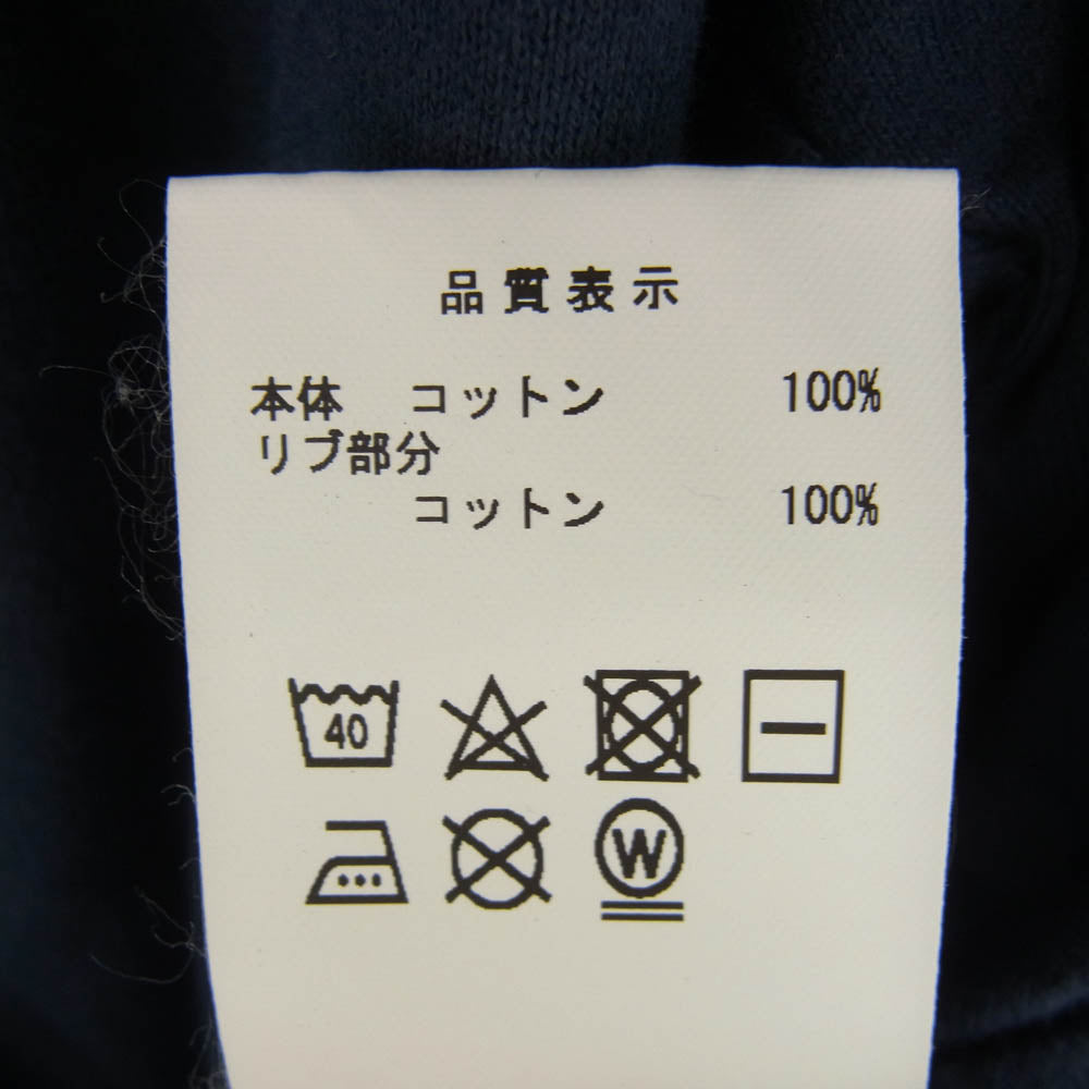 DESCENDANT ディセンダント 20SS 201ATDS-CSM02S BARKLEY CREW NECK SS ロゴ 半袖 Tシャツ ネイビー系 3【中古】