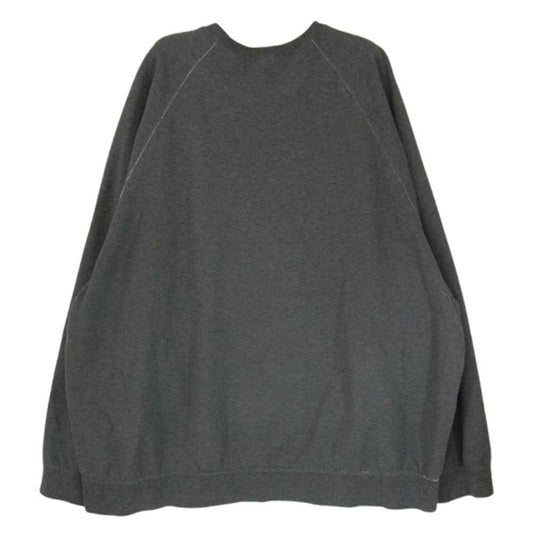 GRAPHPAPER グラフペーパー 23SS GM231-70130 Ultra Compact Terry Crew Neck Sweater ウルトラ コンパクト テリー クルーネック セーター ラグラン スウェット グレー系 F【中古】