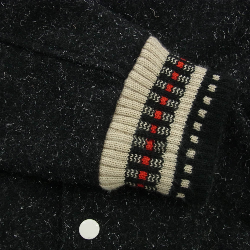 JELADO ジェラード ウール ファラオ ジャケット ブルゾン 裏地レオパード ブラック系 XL【中古】