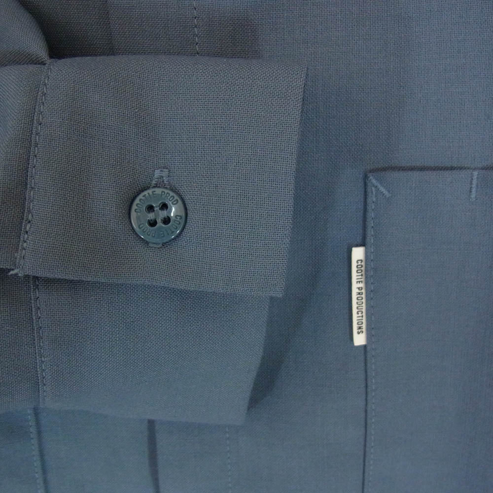 COOTIE クーティー T/W WORK L/S SHIRT ワーク シャツ グレー系 L【美品】【中古】