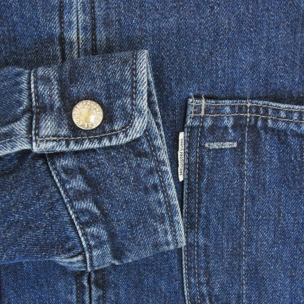 COOTIE クーティー Denim Zip Up Work Jacket デニム ワーク ジャケット インディゴブルー系 L【中古】