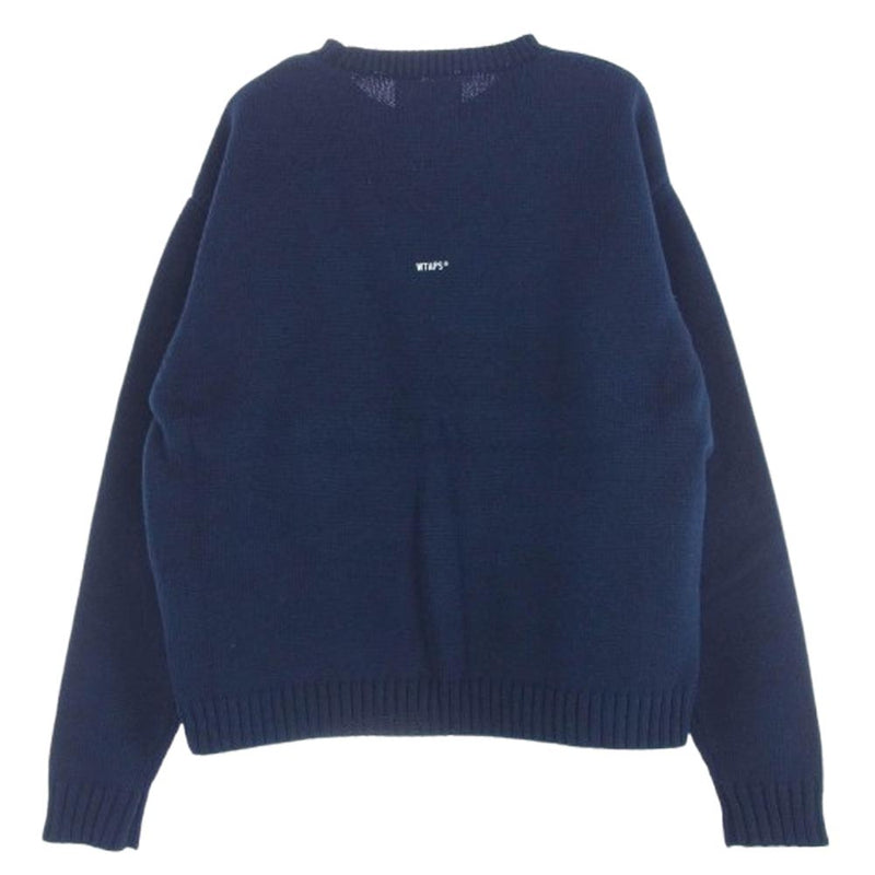 【希少】WTAPS LLW Crew Neck L ネイビー 中古・古着通販】WTAPS (ダブルタップス) CREW NECK 02 SWEATER POLY
