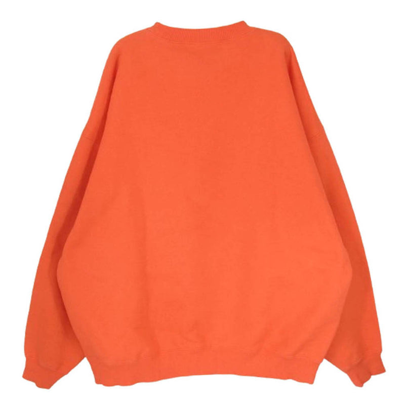 WTAPS × Champion / Acadamy Crewneck Sweatshirt/L/コットン/オレンジ/C8-Z018 WTAPS ダブルタップス C8-Z018 Champion チャンピオン クルーネック