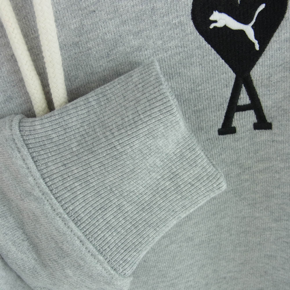 AMI PARIS アミパリス 534069-04 PUMA AMI Hoodie Grey プーマ プルオーバー パーカー グレー グレー系 S【美品】【中古】