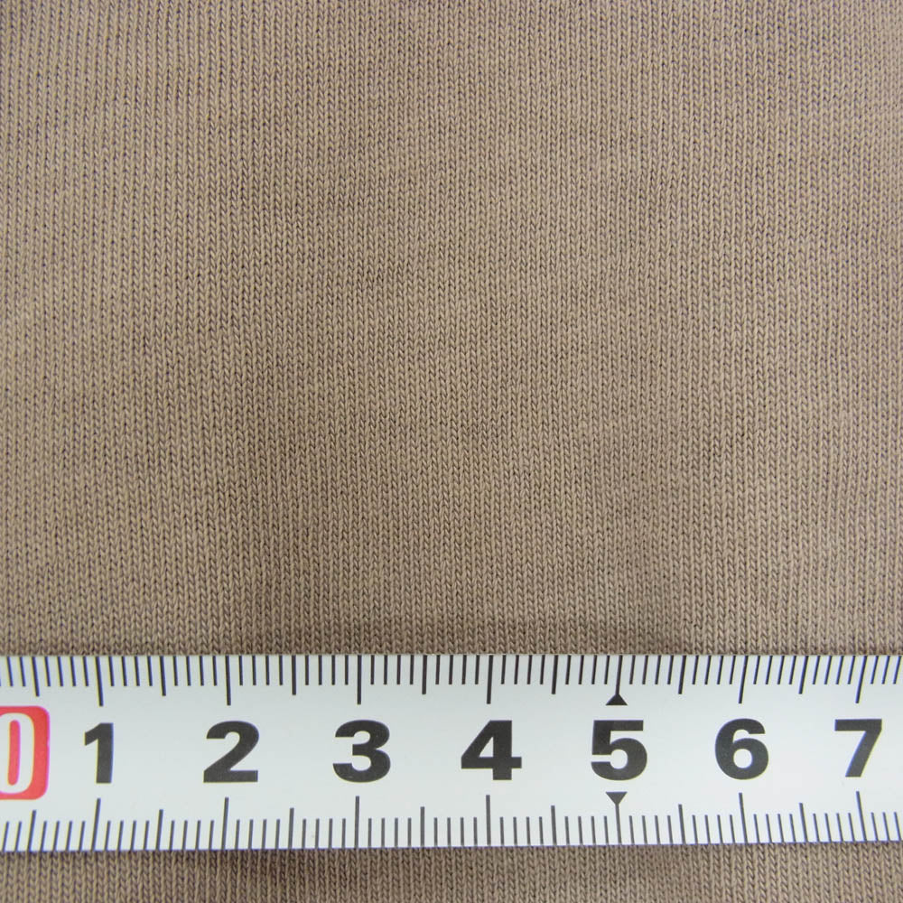 AMI PARIS アミパリス UTS025.726 ハートロゴ エンボス クルーネック 半袖 Tシャツ ベージュ グレー系 M【中古】