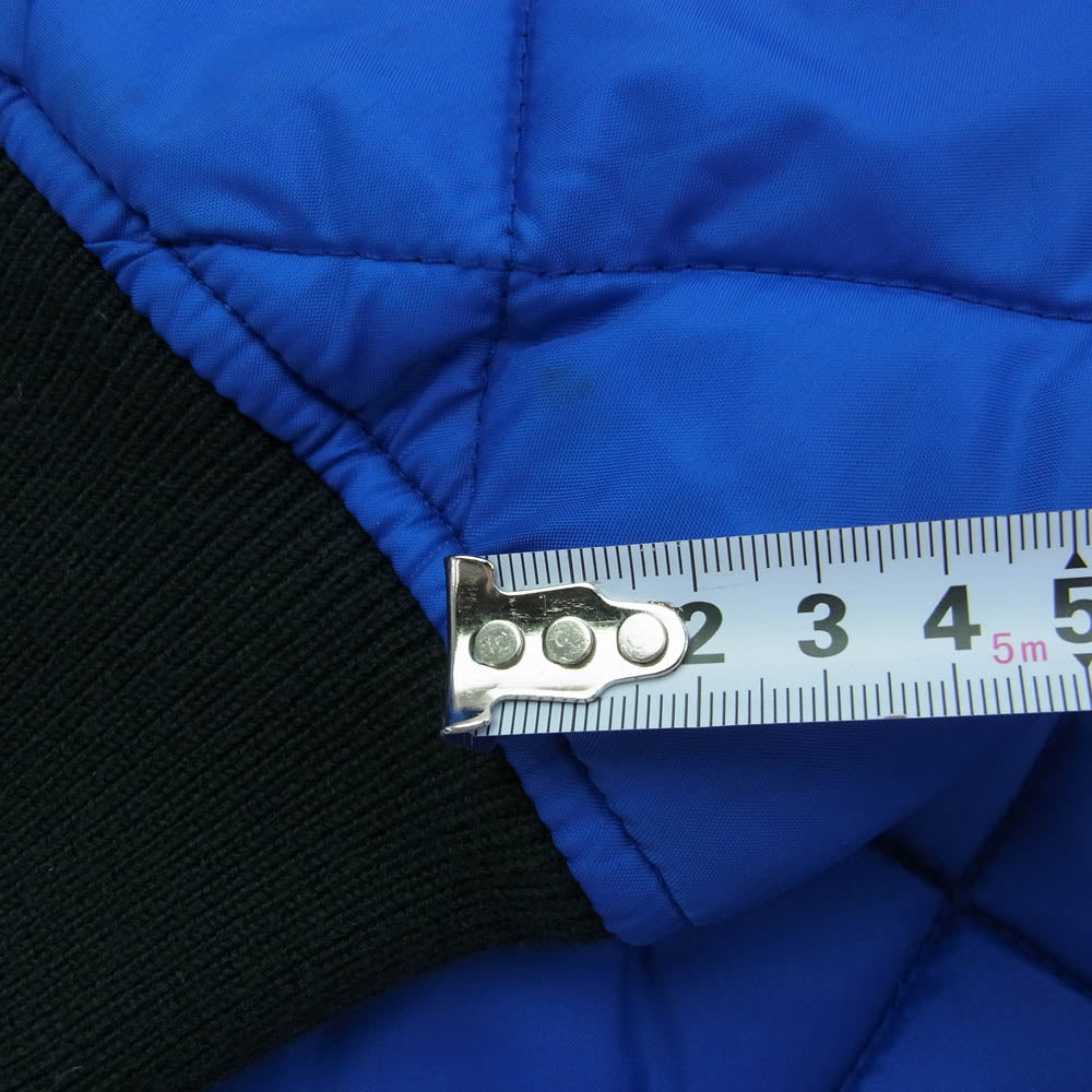 Supreme シュプリーム 15AW × INDEPENDENT インディペンデント Quilted Nylon Jacket 裏地サーマル キルテッド キルティング ナイロン ジャケット ブルー系 S【中古】