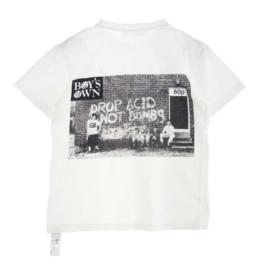 TOGA トーガ TC241-JK514 BOYS OWN Print T-shirt プリント Tシャツ 半袖カットソー ホワイト ホワイト系 S【中古】