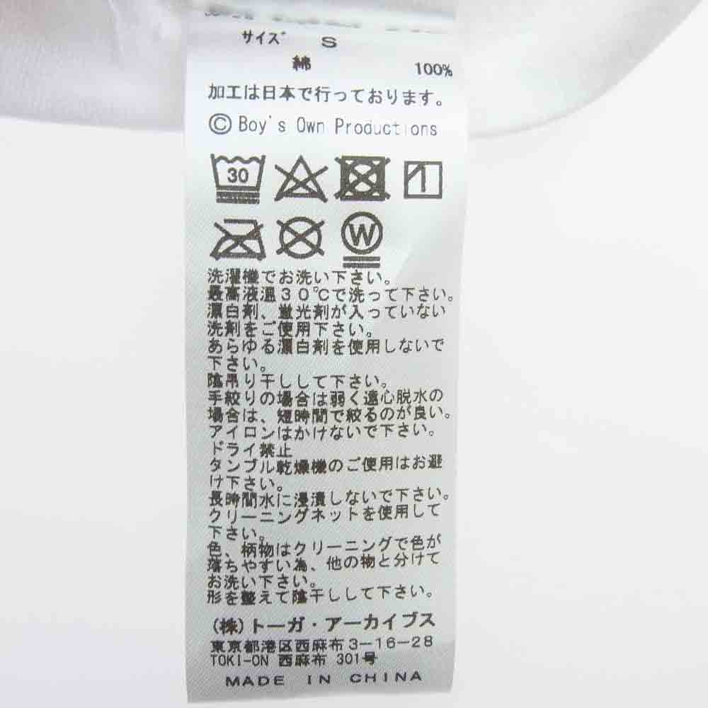TOGA トーガ TC241-JK514 BOYS OWN Print T-shirt プリント Tシャツ 半袖カットソー ホワイト ホワイト系 S【中古】