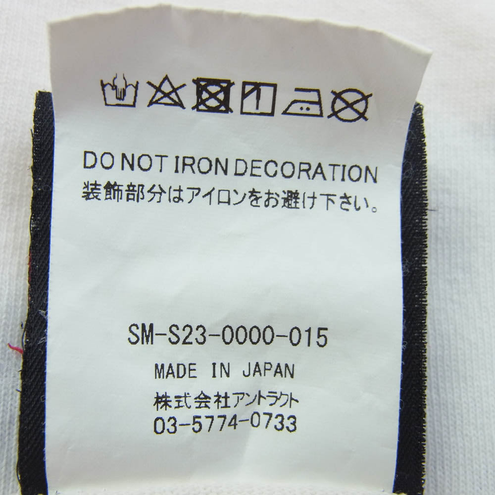 SAINT MICHAEL セントマイケル 23SS SM-S23-0000-015 SAINT YOUTH プリント Tシャツ 半袖カットソー ベージュ系 M【中古】