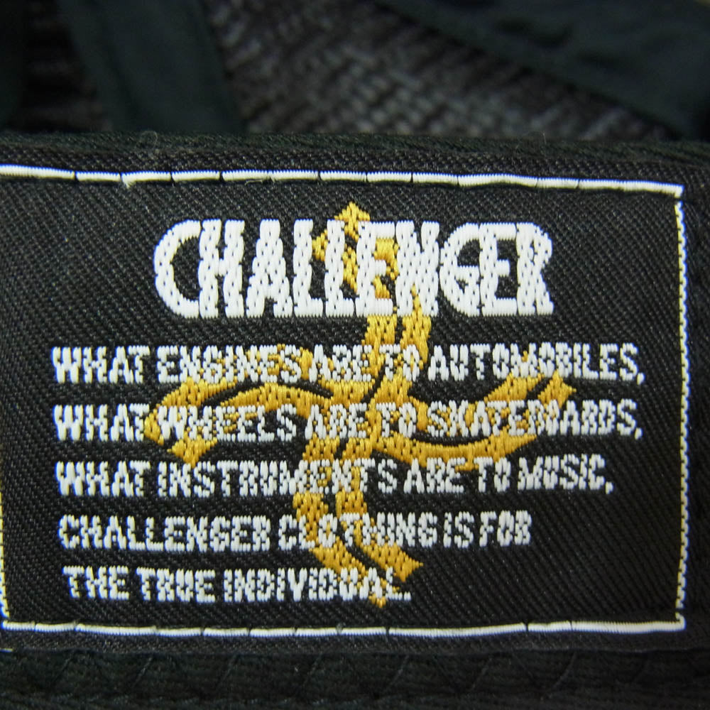 CHALLENGER チャレンジャー 22SS PATCH CAP メッシュキャップ 帽子 ブラック系【美品】【中古】