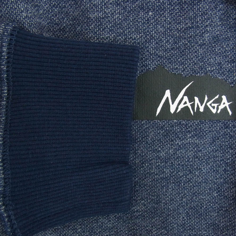 NANGA ナンガ 2-0630-5-53-601 NOLLEY'S goodman ノーリーズグッドマン 別注 ECO HYBRID SWEAT SHIRT スウェットシャツ ブルー系 L【新古品】【未使用】【中古】